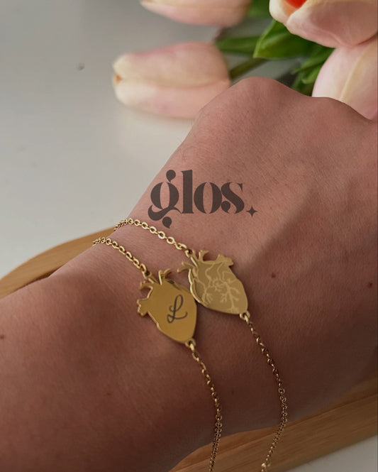 BRACCIALE CUORE ANATOMICO CON INCISIONE